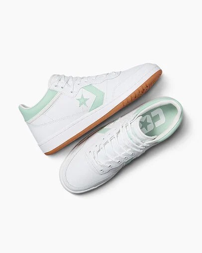 White / Orange Converse CONS Fastbreak Pro Leather & Nylon Men Skate Shoes Canada | C-49280169