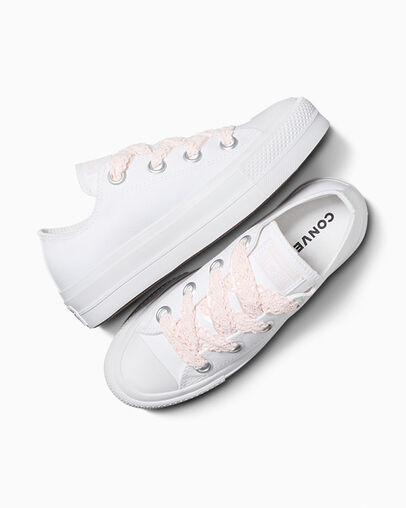 White / Pink Converse Chuck Taylor All Star Lift Women Platform Shoes Canada | C-19025839