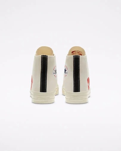 White / Red Converse Converse x PLAY Comme des Garçons Chuck 70 Men Sneakers Canada | C-70456199