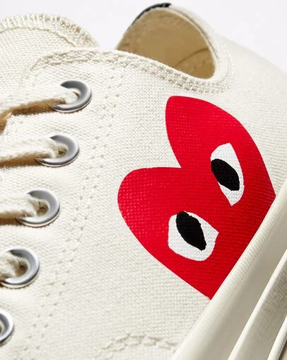White / Red Converse Converse x PLAY Comme des Garçons Chuck 70 Men Sneakers Canada | C-86129549