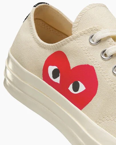 White / Red Converse Converse x PLAY Comme des Garçons Chuck 70 Men Sneakers Canada | C-86129549