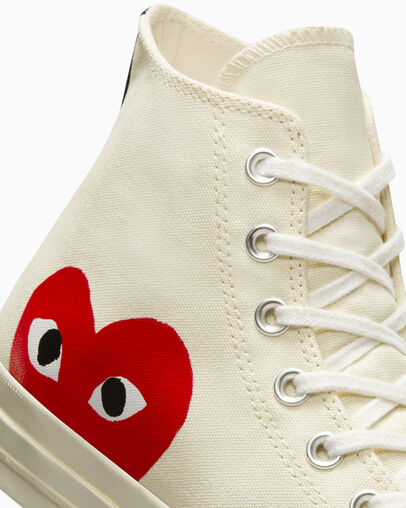 White / Red Converse Converse x PLAY Comme des Garçons Chuck 70 Women Sneakers Canada | C-74235869