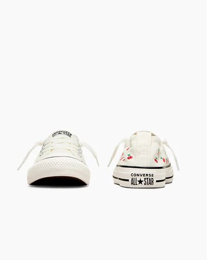 White / Red / Green Converse Chuck Taylor All Star Shoreline Cherry Women Slip On Shoes Canada | C-96324879