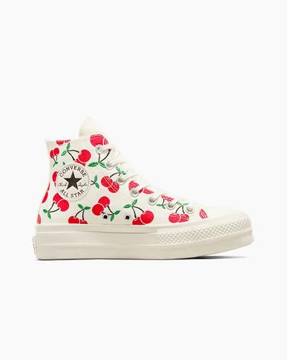White / Red / Green Converse Chuck Taylor All Star Lift Women Platform Shoes Canada | C-24709839