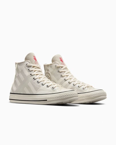 White / Silver Green Converse Converse x Liverpool FC Chuck 70 Women Sneakers Canada | C-06238199