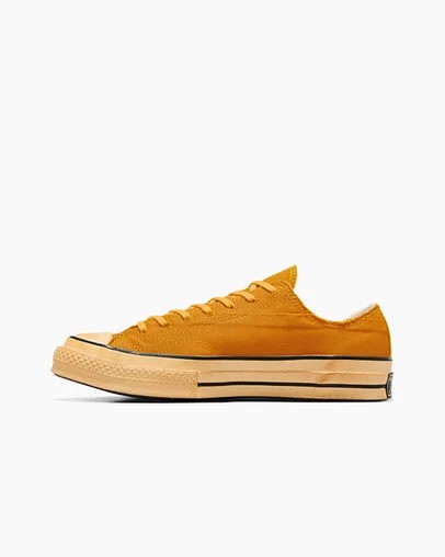 Yellow / Black Converse Chuck 70 Upcycled Men Tennis Shoes Canada | C-95847619