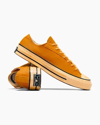 Yellow / Black Converse Chuck 70 Upcycled Men Tennis Shoes Canada | C-95847619